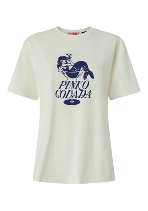 PINKO graphic print T-shirt - Neutrals