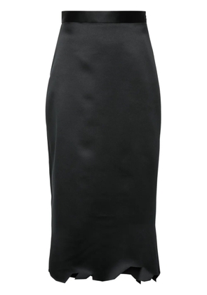 Viktor & Rolf asymmetric-hem midi skirt - Black
