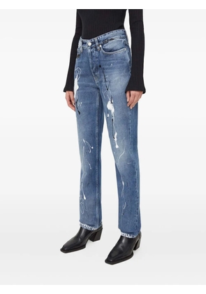 Won Hundred paint-detail jeans - Blue