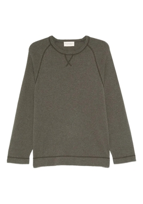 Officine Generale raglan-sleeve crew-neck sweater - Green