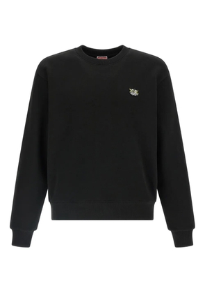 Kenzo logo-patch crew-neck sweater - Black