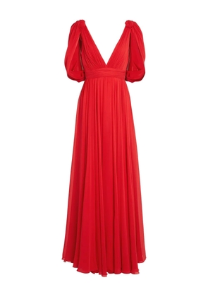 Giambattista Valli knot-detail maxi dress - Red