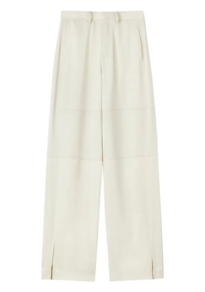 Jil Sander slit detailing tailored trousers - White