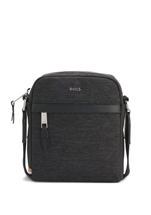 BOSS logo-print crossbody bag - Grey