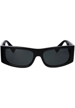 Versace Eyewear logo-lettering sunglasses - Black