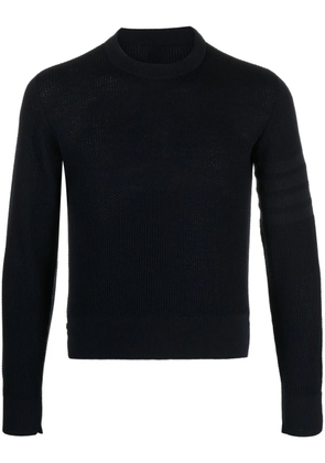 Thom Browne 4-Bar waffle-knit jumper - Blue