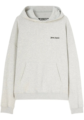 Palm Angels embroidered-logo hoodie - Grey