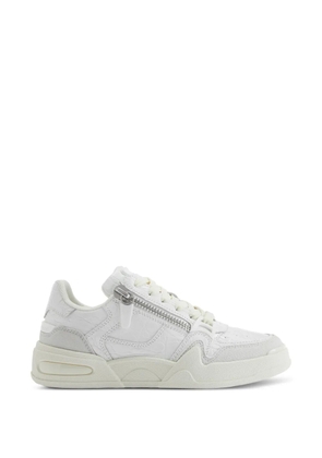 Giuseppe Zanotti crocodile print side zips trainers - White