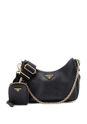 Prada Pre-Owned Re-Edition 2005 Shoulder Bag Saffiano Leather Small crossbody bag - Black