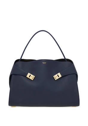 Ferragamo large Hug leather shoulder bag - Blue