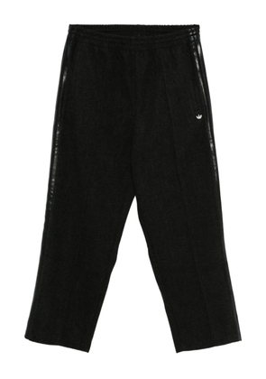 adidas stripe-detail track pants - Black
