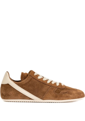 Rick Owens Minimal suede sneakers - Brown