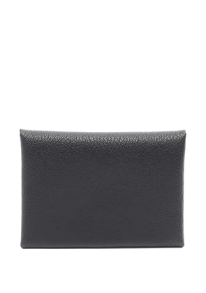 Hermès Pre-Owned 2025 Calvi Duo textured coin purse - Black