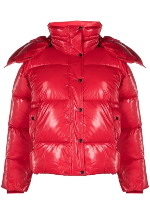 Calvin Klein Jeans hooded puffer coat - Red