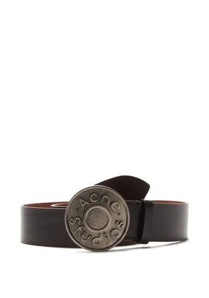 Acne Studios round-buckle leather belt - Brown