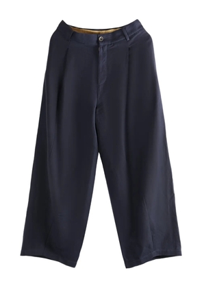Uma Wang Paw pleated-front trousers - Blue
