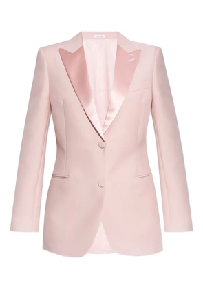 Alexander McQueen satin-lapel blazer - Pink