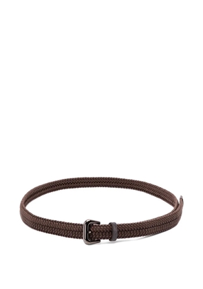 Brunello Cucinelli braided cotton belt - Brown