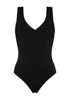 ERES Hold Up V-neck sophisticated one-piece swimsuit - Black
