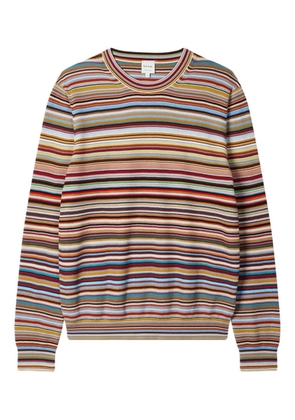 Paul Smith multi-striped cotton sweater - Red