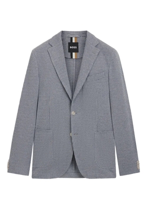 BOSS houndstooth check blazer - Blue