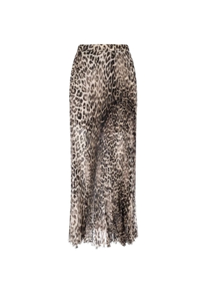 Ermanno Scervino animal-print pleated skirt - Neutrals