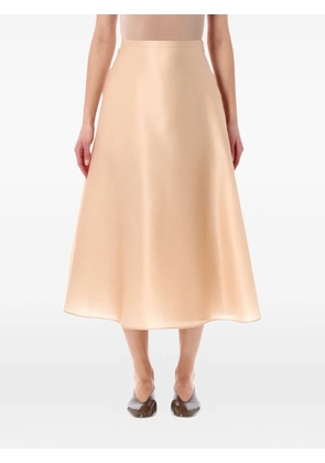 Alberta Ferretti organza A-line midi skirt - Neutrals