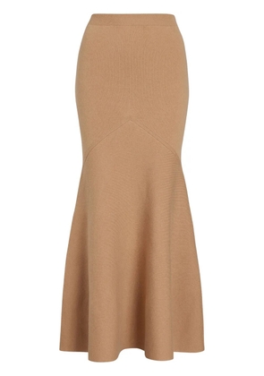 Patou peplum maxi skirt - Brown