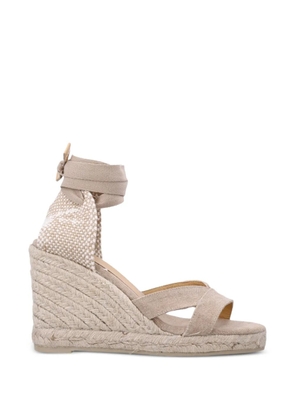 Castañer Bailey wedge criss-cross espadrilles - Neutrals