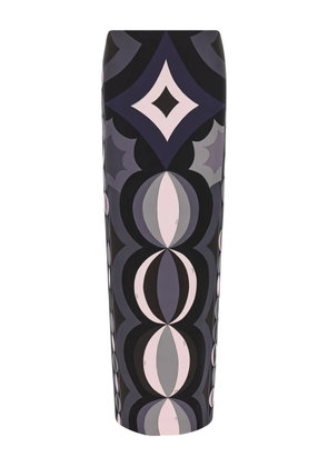 PUCCI Iride-print maxi skirt - Black