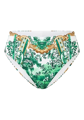 Camilla Corridor Of Calm patterned bikini bottoms - Green