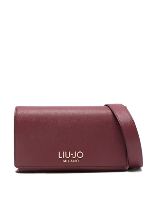 LIU JO Caliwen logo-lettering crossbody bag - Red