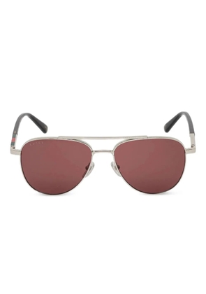 Gucci Eyewear pilot-frame sunglasses - Silver