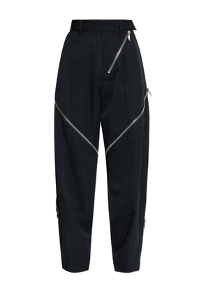 The Attico zip-detail trousers - Black