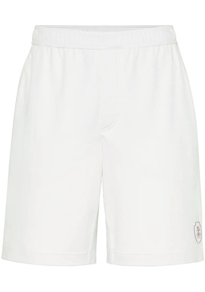 Brunello Cucinelli logo-embroidered shorts - White