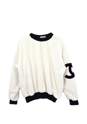 CHANEL Pre-Owned 1990-2000s logo-detail sweatshirt - White