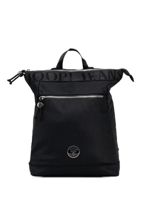 Joop! logo-detail top-zip backpack - Black