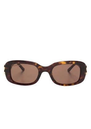 Balenciaga Eyewear Dinasty tortoiseshell rectangle-frame sunglasses - Brown