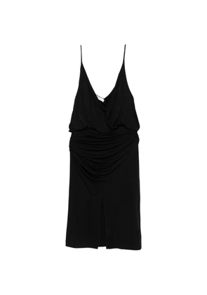 IRO Helya split V-neck midi dress - Black