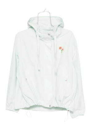 Kenzo floral-print hooded jacket - Green