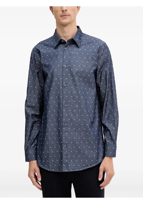 Armani Exchange logo-embroidered shirt - Blue