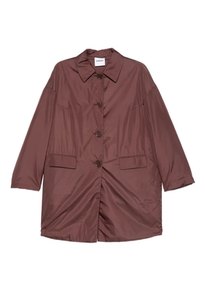 ASPESI button-fastening flap-pocket coat - Brown