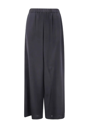 Max Mara elasticated-waist silk trousers - Black