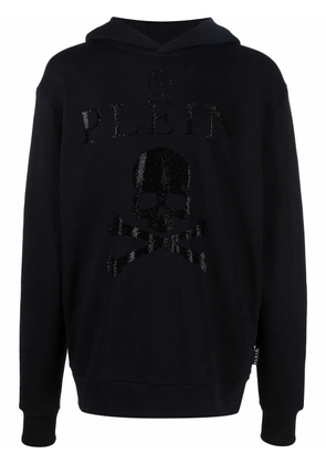 Philipp Plein Crystal Skull pullover hoodie - Black