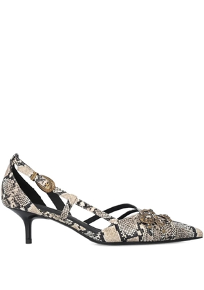 PINKO snakeskin-effect pumps - Neutrals