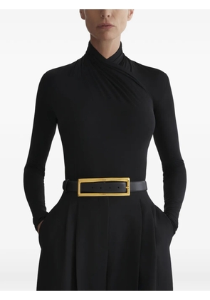 Mugler draped top - Black