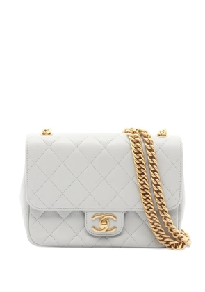 CHANEL Pre-Owned 2021 diamond-quilting chain shoulder bag - Grey