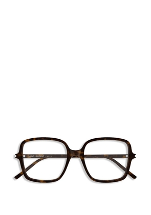 Saint Laurent Eyewear square-frame glasses - Brown