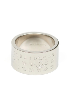 MM6 Maison Margiela Minimal logo 4mm ring - Silver