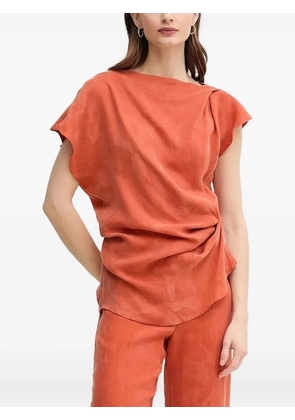 Hoss Intropia draped blouse - Orange